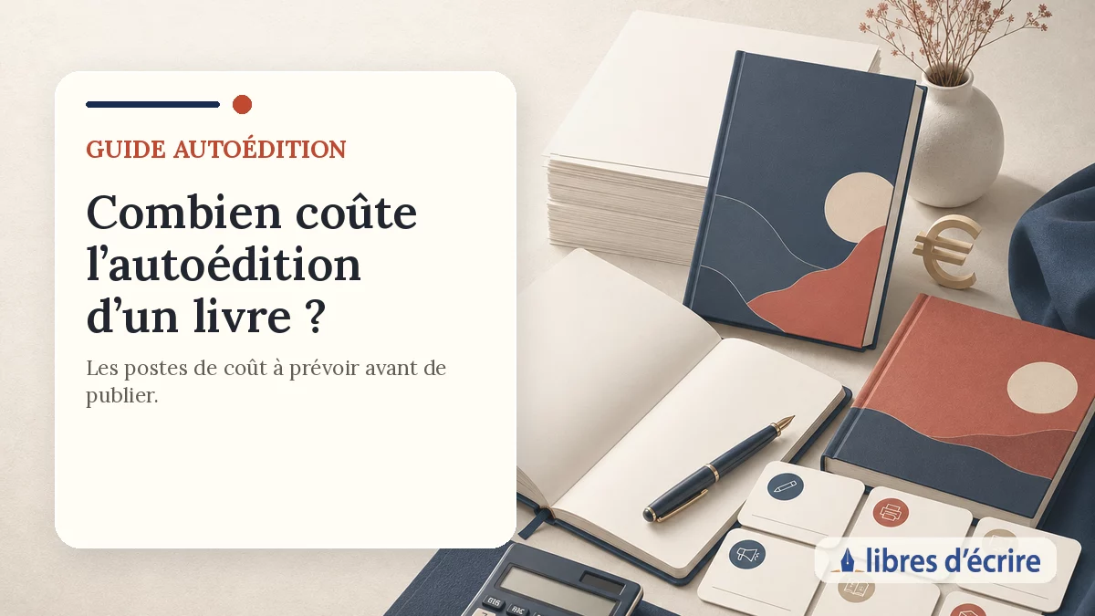 Illustration d’un guide sur le coût de l’autoédition d’un livre