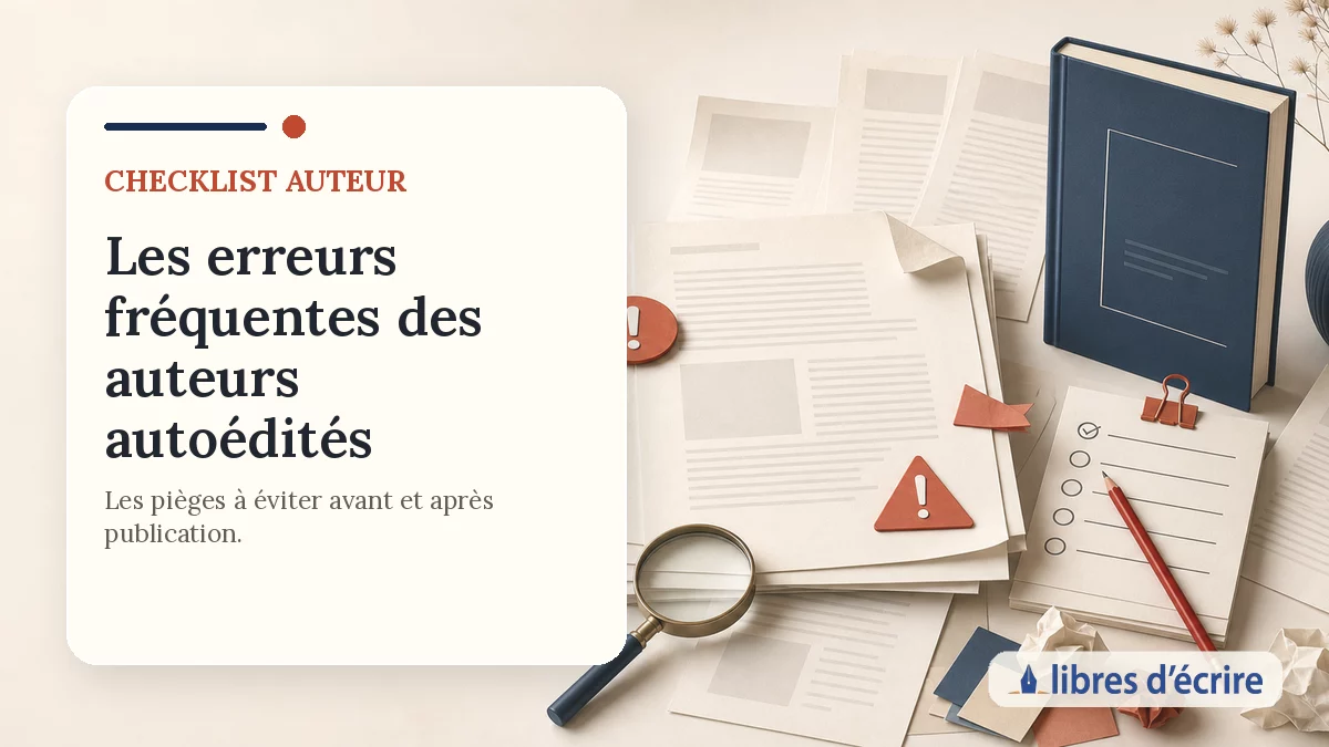 Illustration des erreurs fréquentes des auteurs autoédités