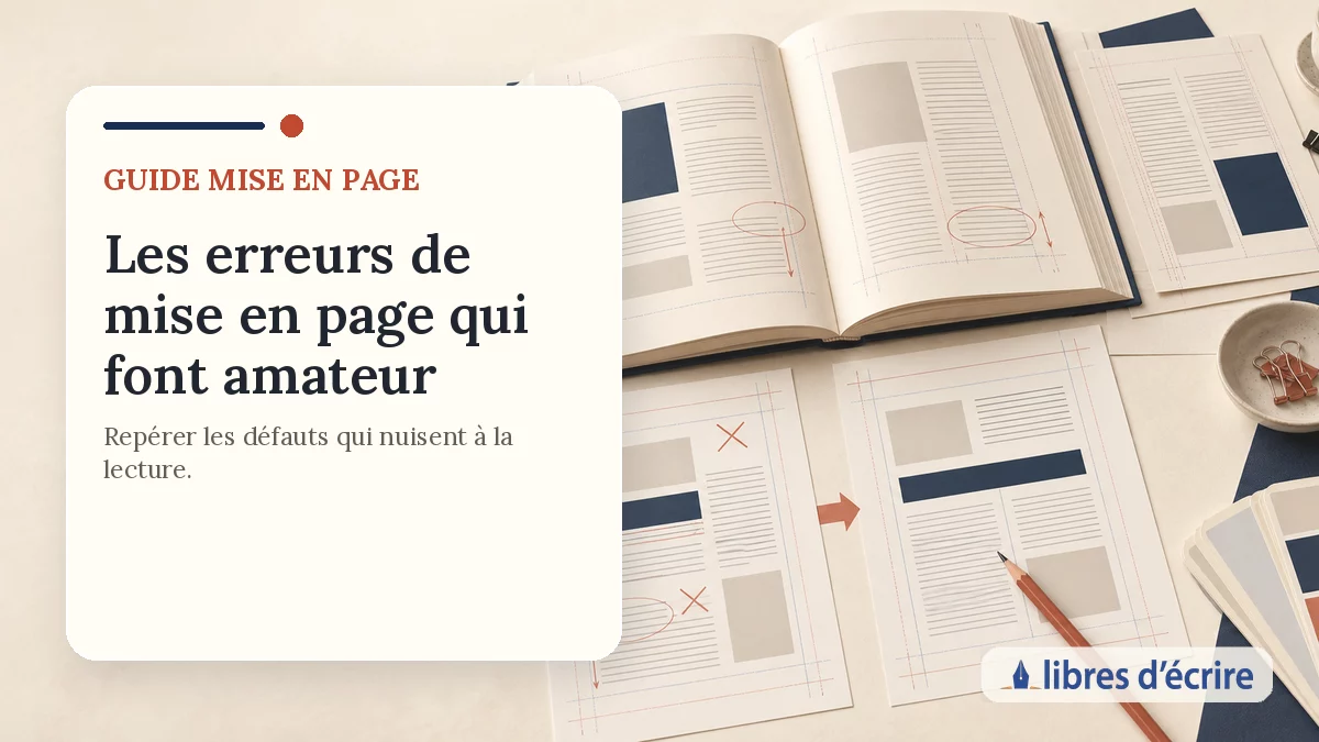 Illustration des erreurs de mise en page d’un livre