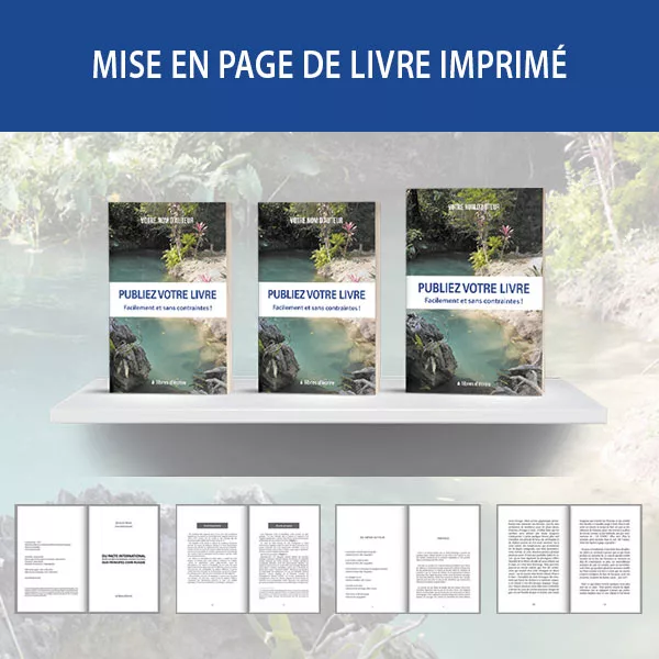 Mise en page de livre imprimé